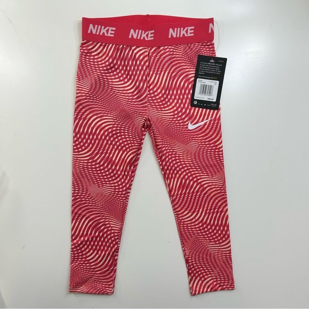 Nike Dry Dri-Fit Girls 4T Leggings Geometric